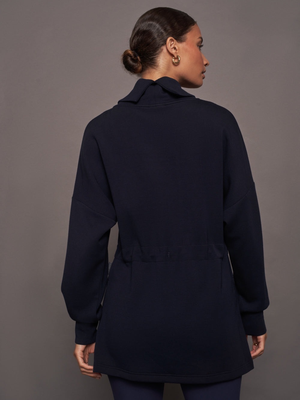 Varley Navy Blue Freya Sweat Pullover Top - Picture 9 of 13